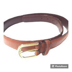 Christian Dior Brown Slpit Leather Women's Belt 80-32  229214 24